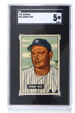 1951 Bowman #50 Johnny Mize EX SGC 5 Baseball Card #679-64