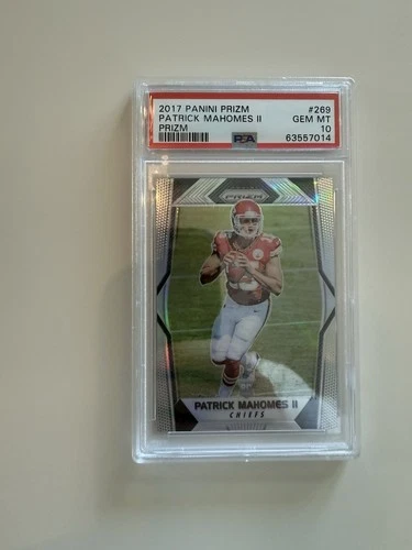 2017 Panini Prizm Patrick Mahomes #269 Silver RC Rookie PSA 10 GEM Mint Chiefs