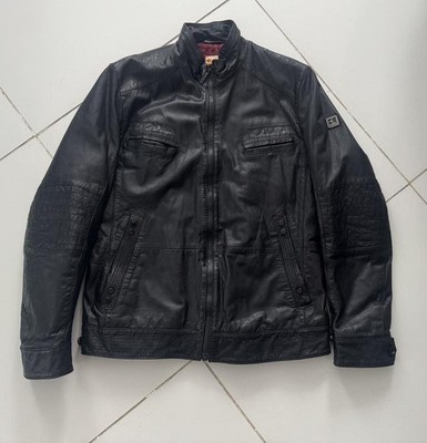 Men's BOSS Orange Jacket Black Leather 44 / XXL / 52