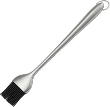 Silicone BBQ Basting Brush Stainless Steel Handle 12 Inch