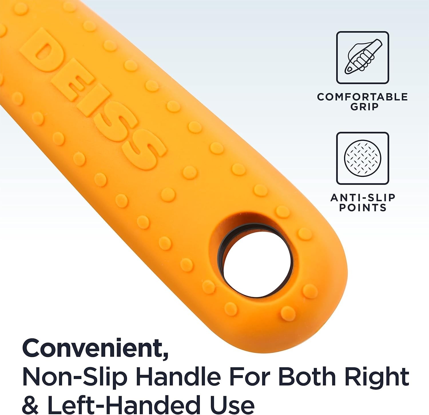 Versatile Pro Vegetable Peeler - Sharp Blades & Hand Grip for All Fruits, Orange