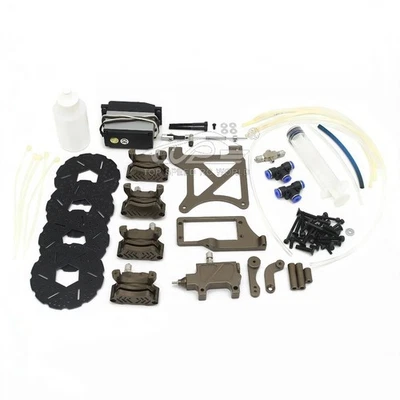 TSRC 4 Rad Hydraulikbremsensatz für 1/5 HPI RV KM BAJA 5B 5T 5SC RC CAR - Bild 1 von 4