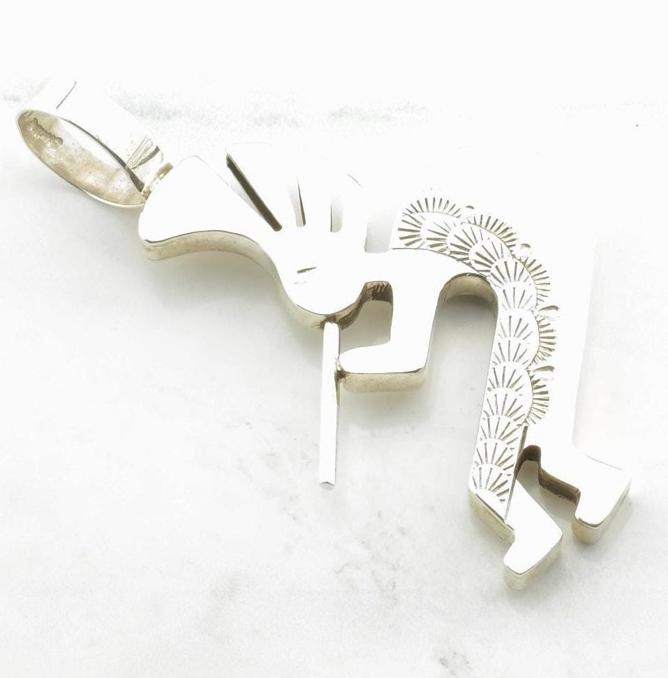 Rain Dancer Sterling Silver Pendant Silver