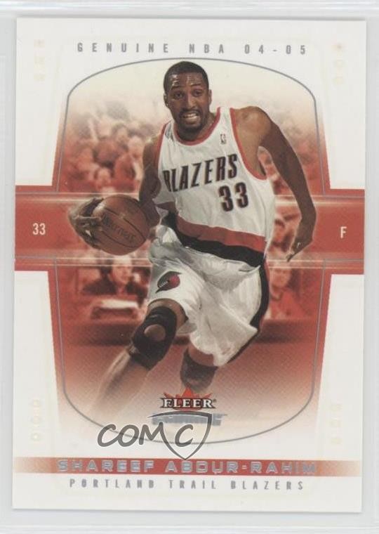 2004-05 Fleer Genuine Shareef Abdur-Rahim #86 6mo