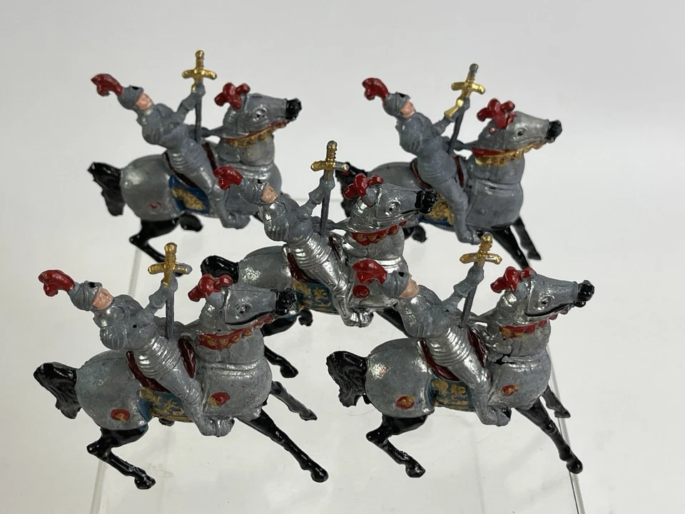 5- Caballeros montados en Inglaterra Cherilea de colección fundición hueca Foto 3 de 4