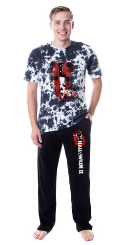 Halloween II Mens' Movie Film Michael Myers Character Sleep Pajama Set (XXL)