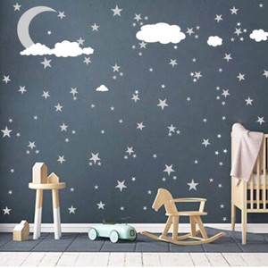 Wall Sticker Wall Decals Clouds Moon And Stars Wall Decal Kids Baby Room Decor Ebay