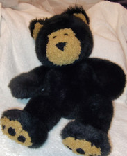 First  Main GRIZBO Grizzly Teddy Bear Plush Stuffed Animal Black Dk Brown 16"