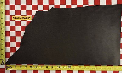 HORWEEN BLACK DUBLIN W/ SCOTCH PRINT 5.5oz LEATHER 11.5''x21'' NAT. QUALITY 