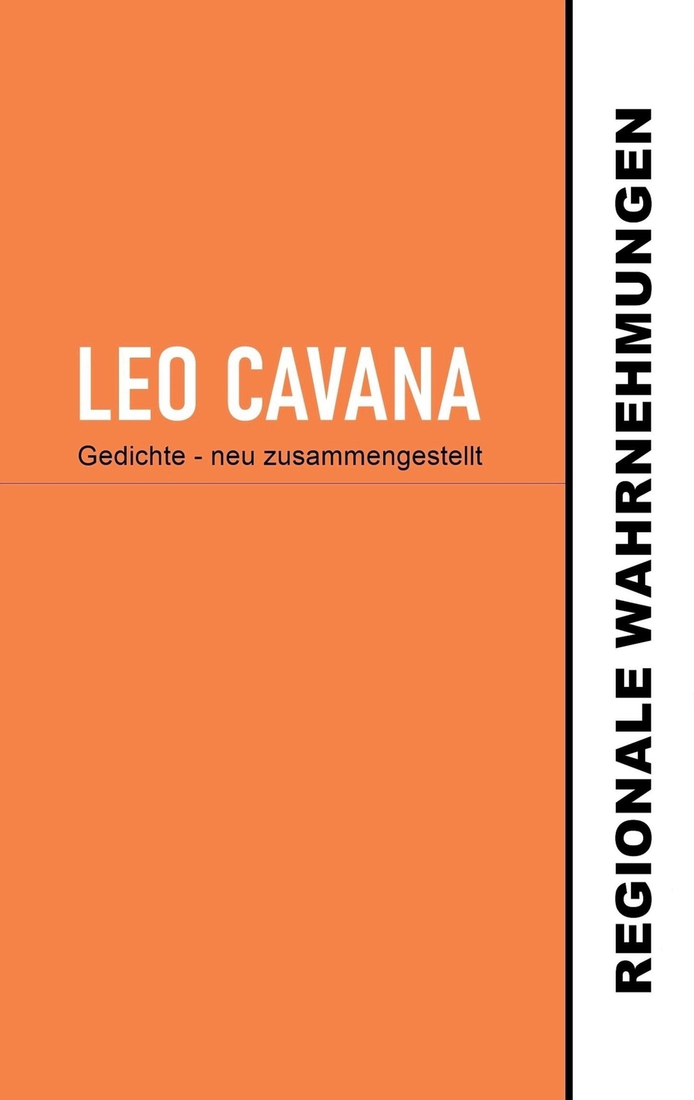 Leo Cavana / Regionale Wahrnehmungen9783754334874