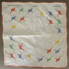 Kangaroo Bandana Handkerchief Hanki Cotton Designed in Australia by Heil #002