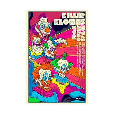 Killer Klowns from Outer Space Movie Poster Prints, Horror Sci-Fi,Cult Classic,