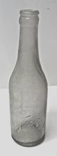 Vintage Antique Soda  Beer Bottle Clear Glass #BL-50