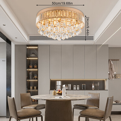 Flush Mount Ceiling Light, Ceiling Light Fixture, Flush Mount Crystal Chandelier