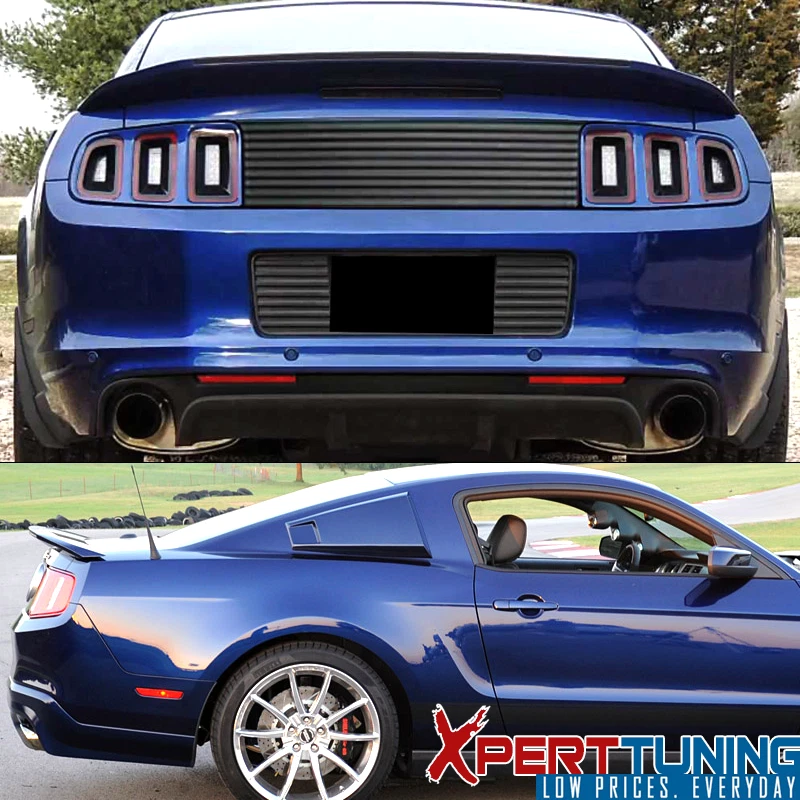 Fits 10-14 Ford Mustang GT V8 Flush Mount OE Factory Matte Black Trunk Spoiler - Image 2 of 4