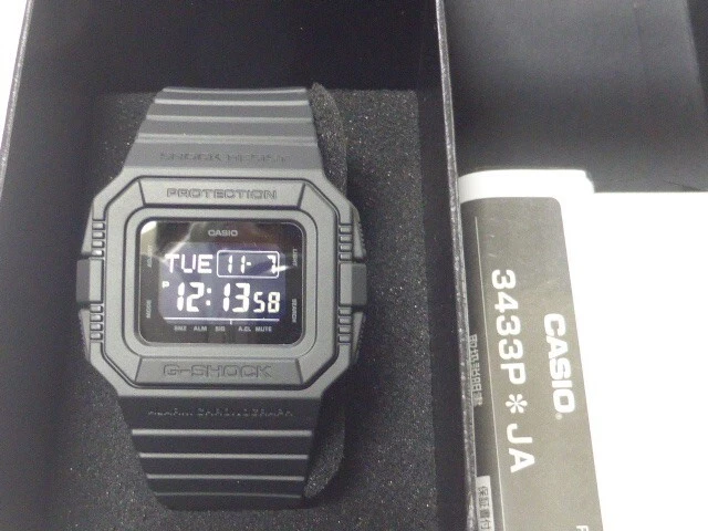 CASIO G SHOCK DW D5500BB 1JF Black Men s Watch 2018 New in Box