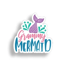 Grammy Mermaid Sticker Decal