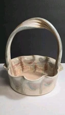 Janet Rodriguez Pottery Basket with Handle