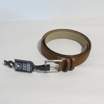 stacy adams cognac belt