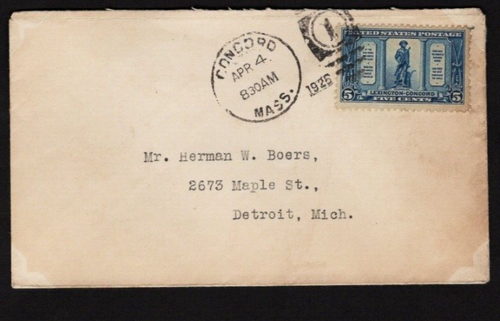 Lexington-Concord Issues FDC, SC# 617-619 - Picture 3 of 3