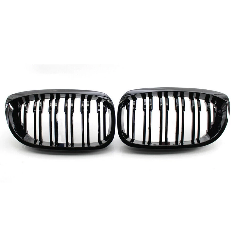 For 2003-06 BMW E46 Coupe 330Ci 325Ci LCI Gloss Black Front Kidney Grill Grille Foto 4 de 4