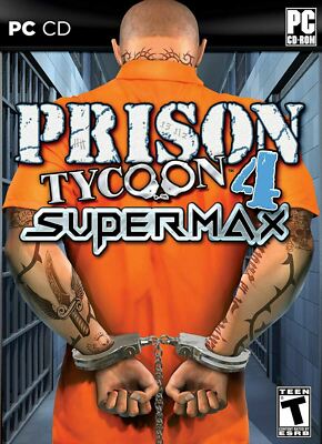 Prison Tycoon 4 Supermax PC Video Game management sim jail warden lockdown