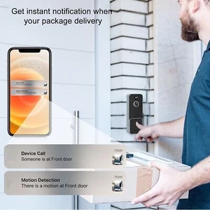 1080P Wireless Doorbell Video Camera With 2.4 5G WIFI PIR Motion Detec Fit