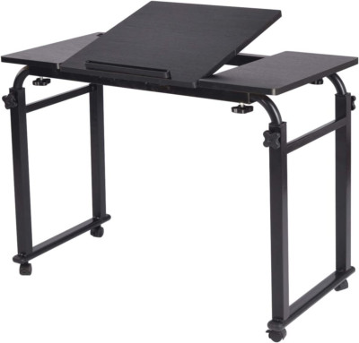 Overbed Table with Wheels Laptop Desk Cart Table over the Bed Table Adjustable H