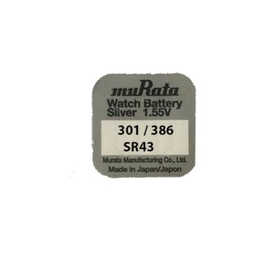 20x Murata eh Sony 386 301 Uhrenbatterie 1,55 V SR43SW SR43 LR43 186 12GA
