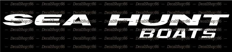 Sea Hunt Boats II - Outdoor Sports - Vinyl Die-Cut Peel N' Stick Decals/Stickers