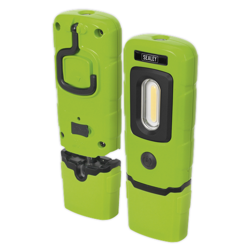 Sealey LED3601G Rechargeable 360° Inspection Lamp 3w COB 1w LED Green Lithium - Picture 8 of 11