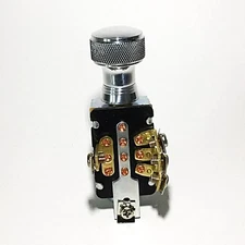 3 Position Headlight Switch with Custom 'Knurled' Knob & Bezel