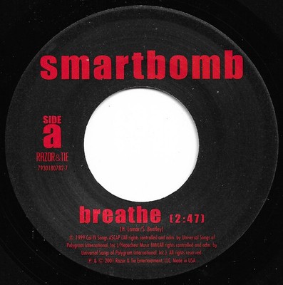 Smartbomb - Breathe (7'', Single) NM or M- - 3244389467