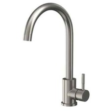 Manhattan Mono Sink Mixer Tap Brushed Stainless Steel Static Caravan  Kitchen