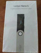 Ledger Nano S Cryptocurrency USB Hardware Wallet, New