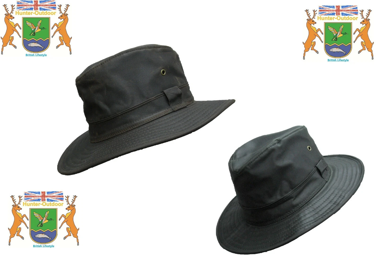 GLEN Hat Waxed cotton Original Hunter Outdoor Trilby Style BNWT