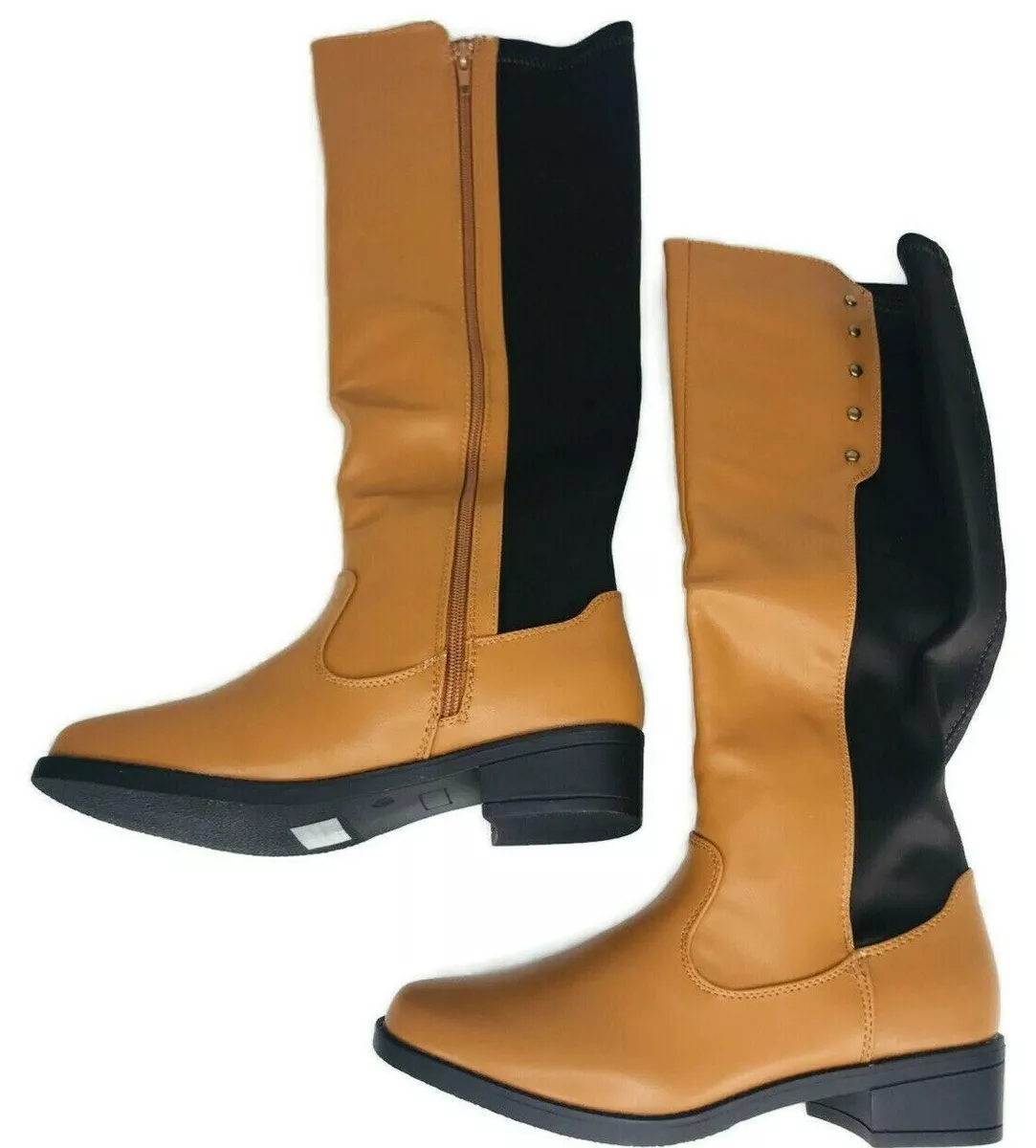 Sociology Fling Stretch Knee High Boots Womens Size US 8 Brown