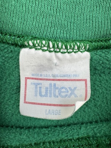 Vintage 1990 Philadelphia Eagles NFL Crewneck Sweatshirt Kelly Green 90s Adult L - Picture 6 of 8
