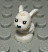 Lego Figur Tier Hase Kaninchen Baby Weiss