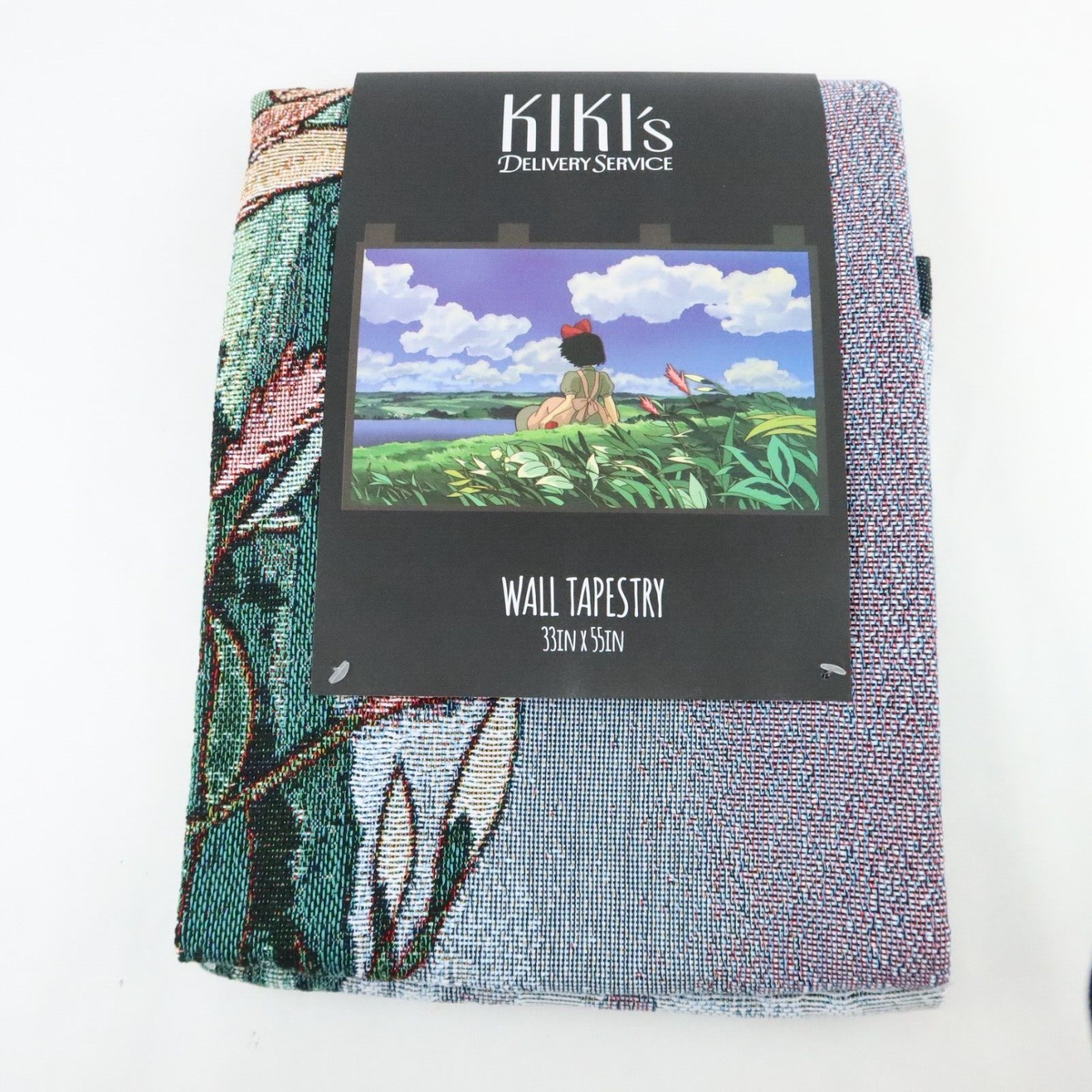 Kiki's Delivery Service Tapestry Woven Wall Rod Art 55x33in Anime