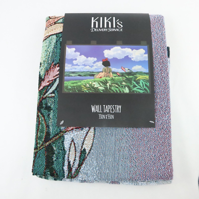 Kiki's Delivery Service Tapestry Woven Wall Rod Art 55x33in Anime