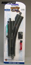 BACHMANN E-Z TRACK HO REMOTE RIGHT HAND SWITCH steel alloy roadbed BAC44462 NEW