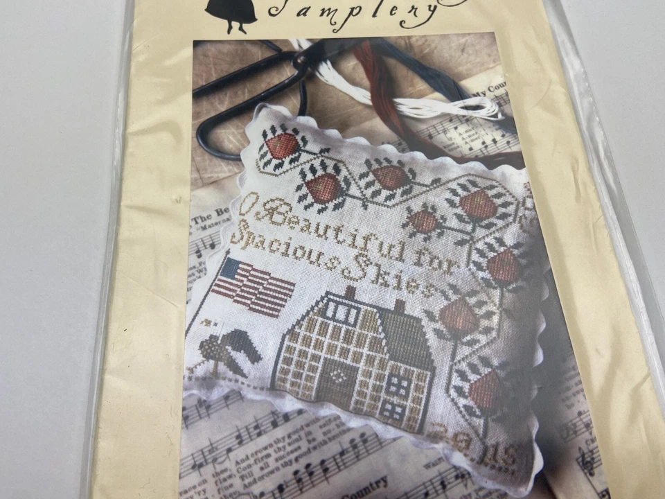 Muestreo Heartstring para cielos espaciosos patrón de punto de cruz contado 6P Foto 2 de 3