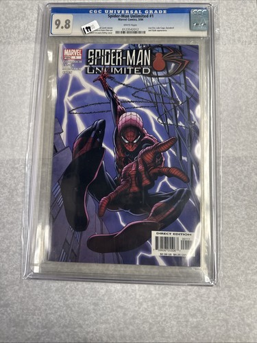 Spider-Man Unlimited #1 CGC 9.8 Super Clean Solid Case Rare White Pages 2004 Pic