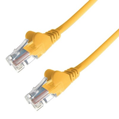 Group Gear 31-0010Y 1 m RJ45 UTP CAT 6 24AWG LS0H Stranded Flush Moulded Snagles