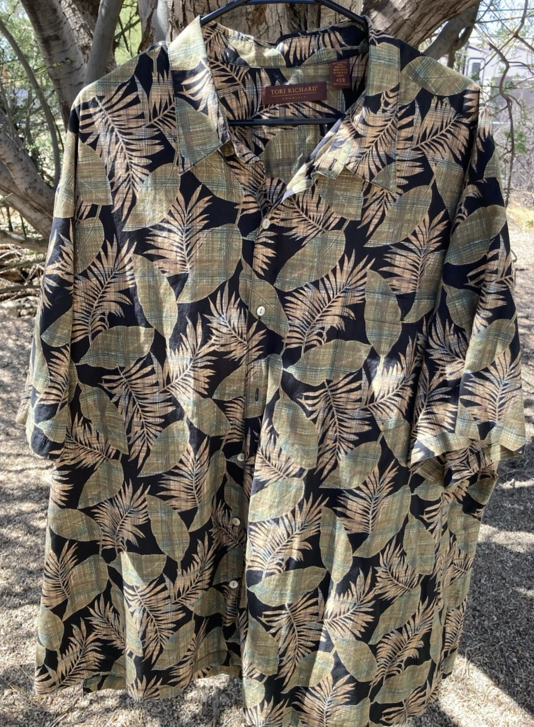 Tori Richard Honolulu Men's Sz 4XB Short Sleeve Hawaiian Shirt Cotton Floral [09
