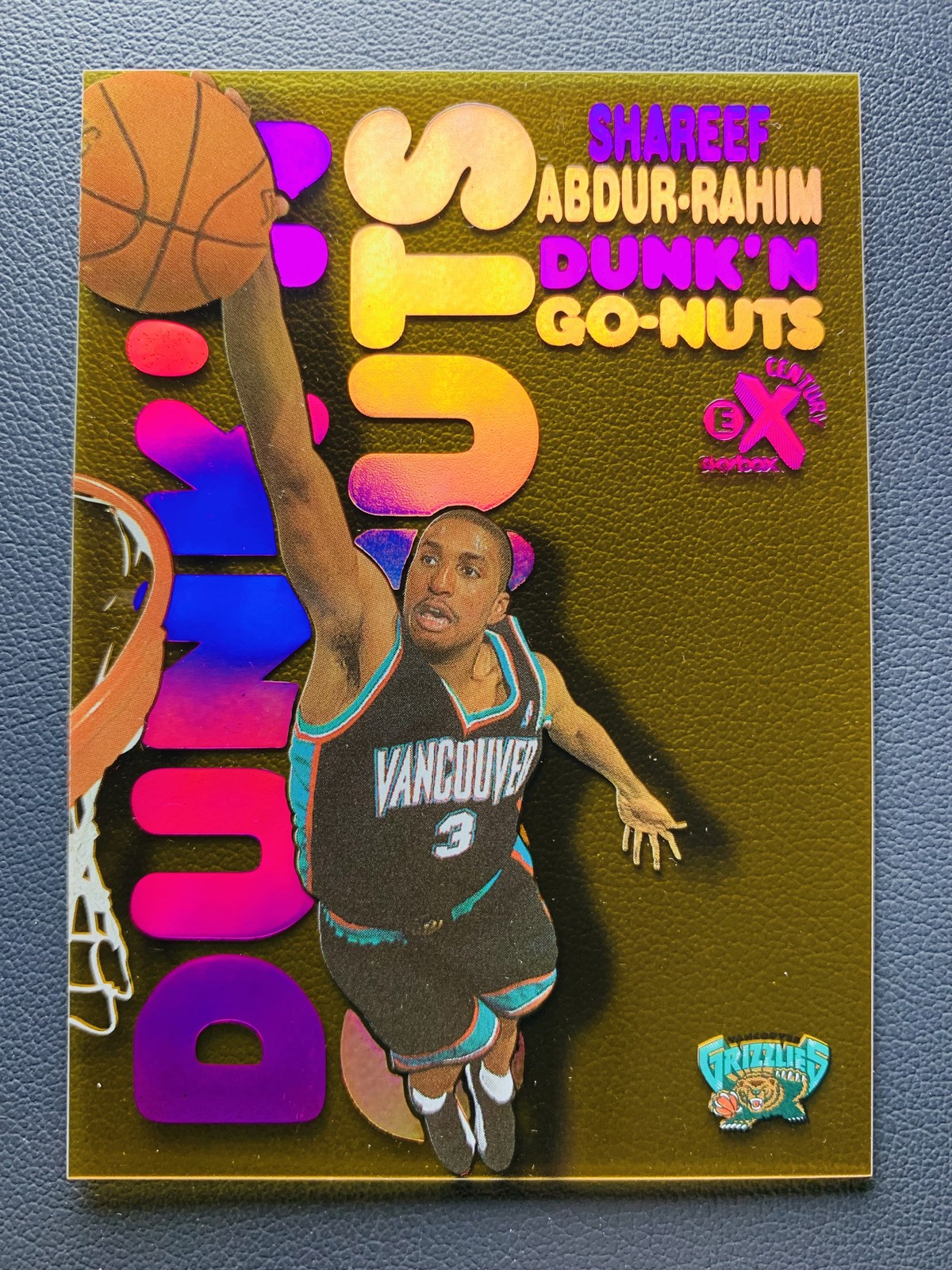 1998-99 Skybox E-X Century Shareef Abdur-rahim #3DG Dunk 'N Go-Nuts SSP