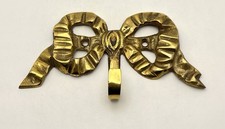Vintage Brass Bow Wall Hook