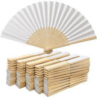 HandfäCher Hochzeit GäSte Weiß Bambus Papier FaltfäCher Party Deko 50 StüCk