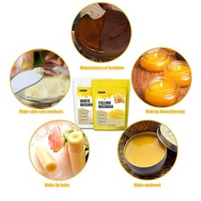 1 kg Wosk pszczeli Tabletki do ssania Czysty wosk pszczeli do kosmetyków Pielęgnacja mebli i